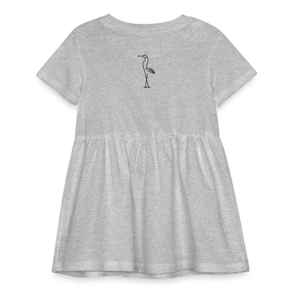 Infant Baby Rib Dress - heather grey