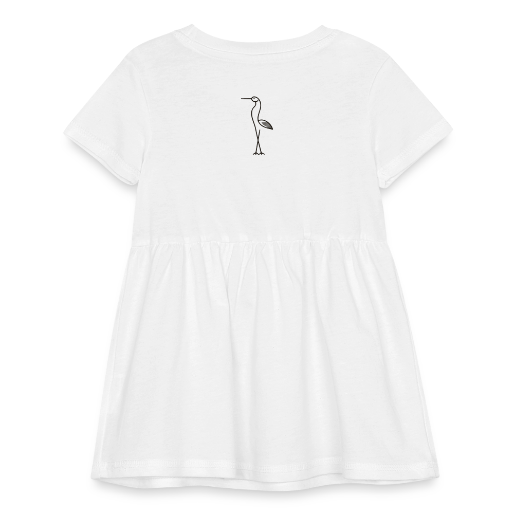 Infant Baby Rib Dress - white